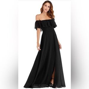 Ever-Pretty Off The Shoulder Maxi Dress Size 4